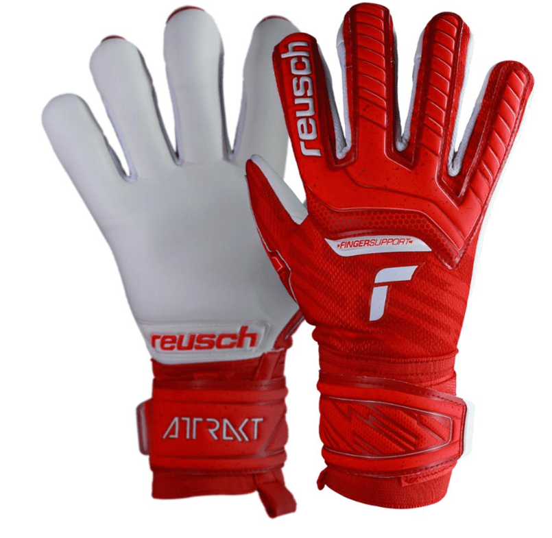 Reusch Junior Attrakt Evolution Finger Save Goalkeeper Gloves - Best Buy Soccer